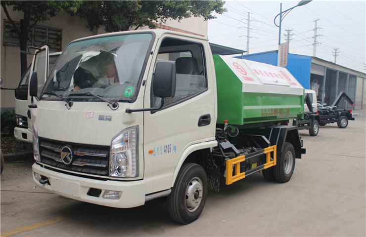 Kaima 4m3 hooklift garbage truck